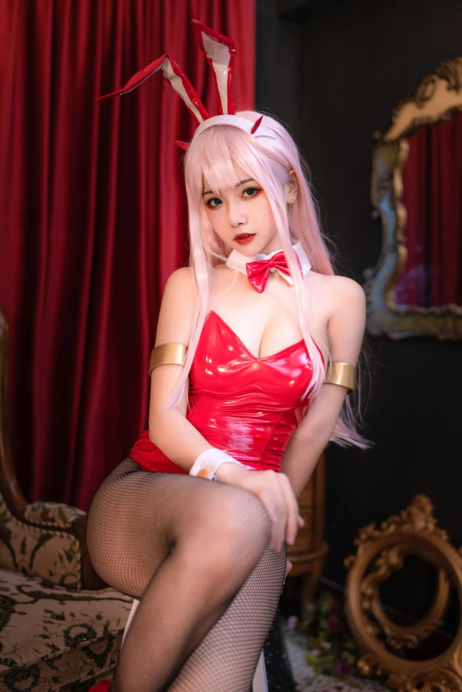 Momoko葵葵 – NO.36 DARLING in the FRANXX 02 泳装 兔女郎花嫁 [61P]插图4